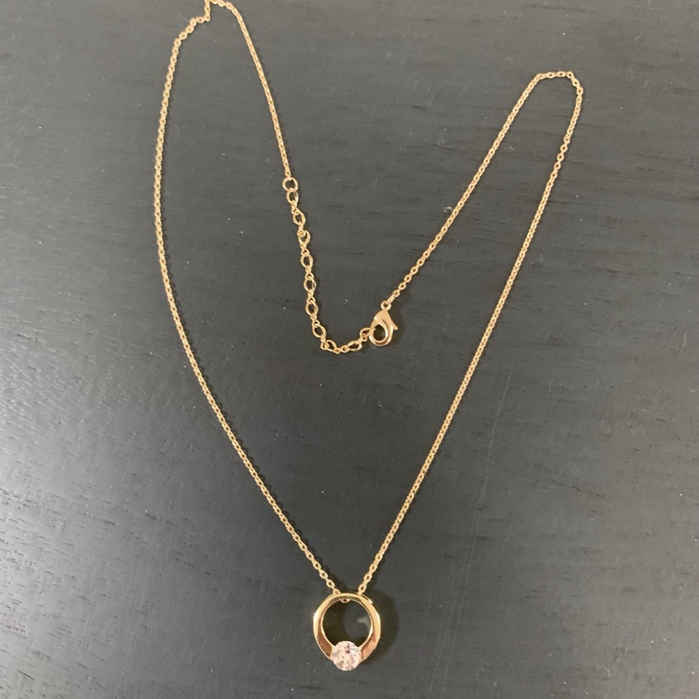 Cate & Chloe 18K Gold Plated Chrystal Pendant - Picture 3 of 9